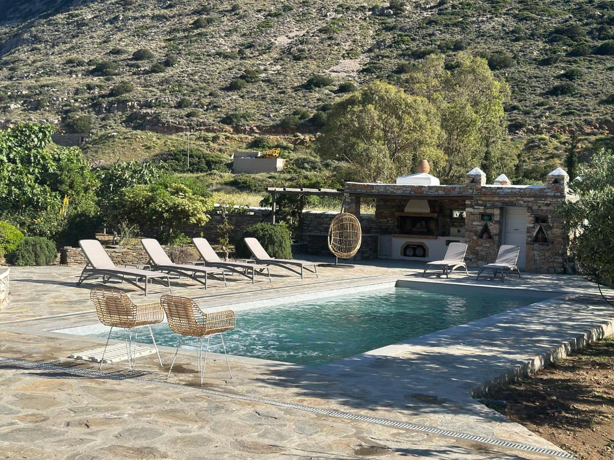 Villa River With Pool Kamares  Buitenkant foto
